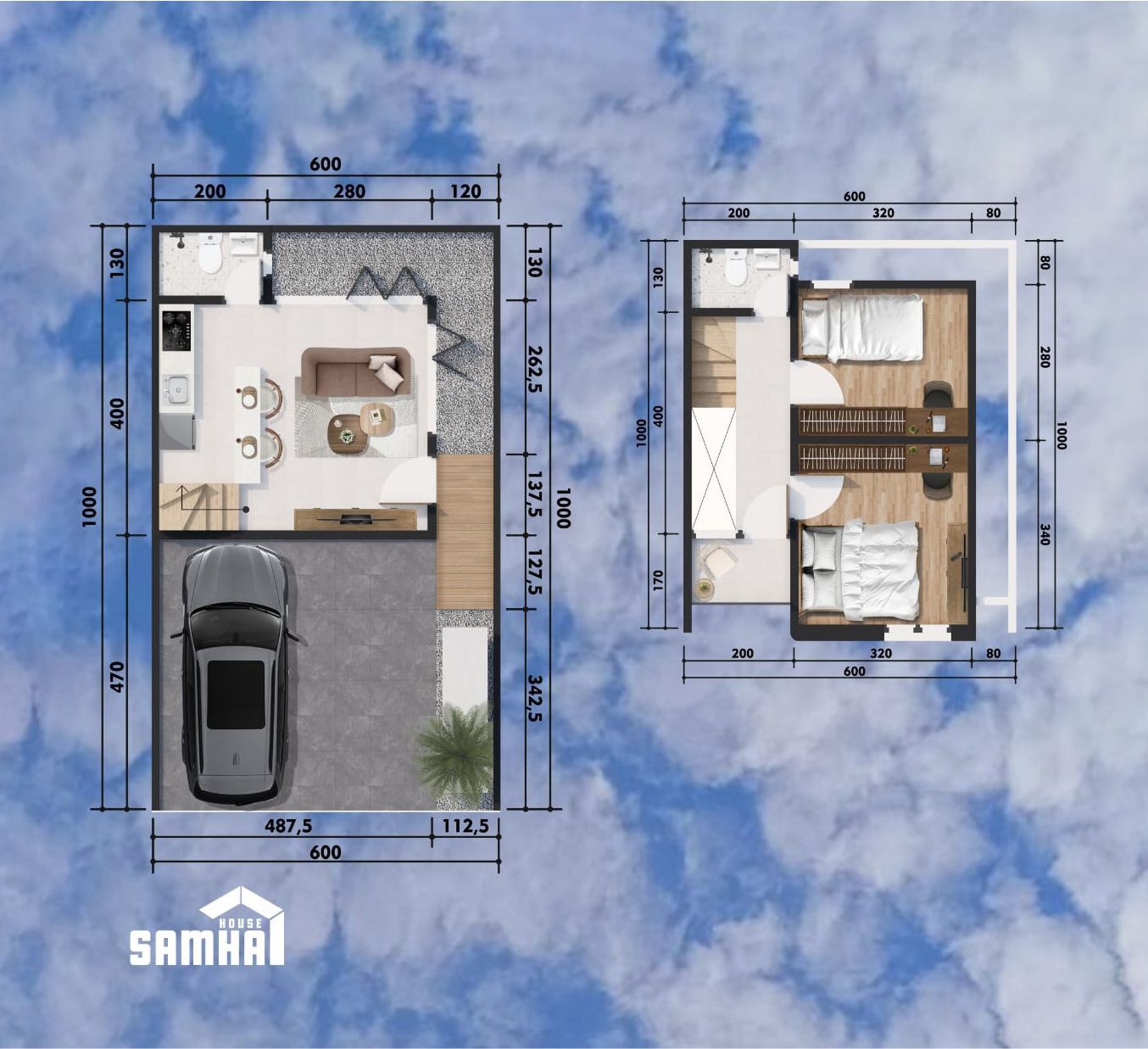 Denah Rumah Samha Adesya Residence 2
